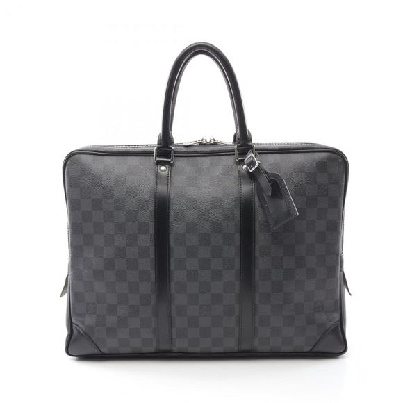Louis Vuitton Porte-Document Voyage Business Bag, Coated Canvas and Leather with - Picture 1 of 10